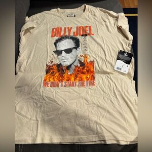 Lee Beige Billy Joel Graphic Tee